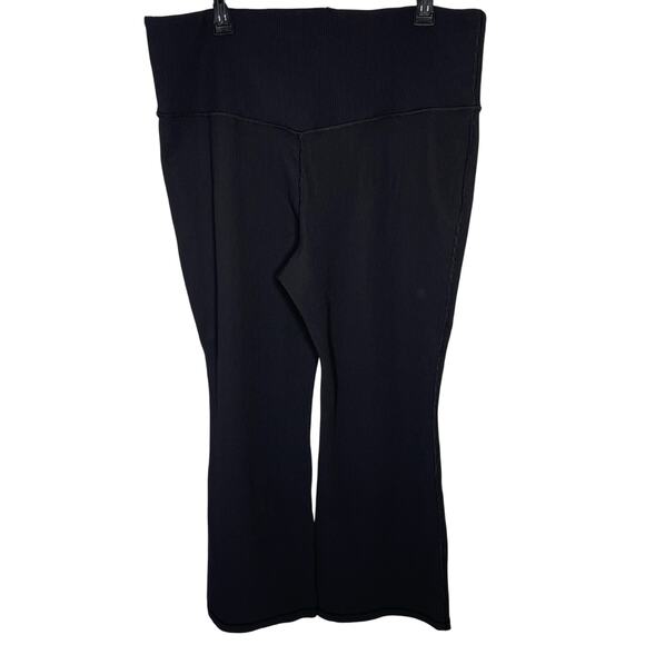 Athleta Elation Rib Crop Flare Pants size 2X Black - Picture 3 of 12